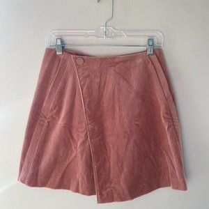 Club Monaco Women's Pink Rose Corduroy Mini Skirt Jupe Size 6